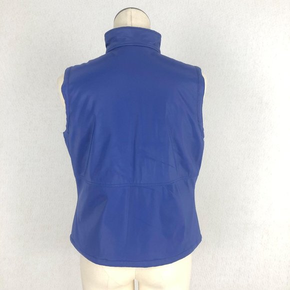 Highway Sport VTG Women's Size Medium Blue Full Zip Vest Sleeveless Pockets - Picture 3 of 9
